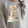 Cute Bunny Reading Book Back To School Easter Raglan Sleeve Sweatshirt Heather Forest Cute Bunny Reading Book Back To School Easter Raglan Sleeve Sweatshirt Heather Forest