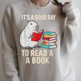 Cute Capybara It's a Good Day To Read a Book World Book Day Raglan Sleeve Sweatshirt Heather Forest