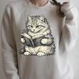 Cute Cat Reading Book Classic Bookworm Animal Pet Lover Raglan Sleeve Sweatshirt Heather Forest Cute Cat Reading Book Classic Bookworm Animal Pet Lover Raglan Sleeve Sweatshirt Heather Forest