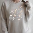 Cute Dandelion Books And School Tools Flower Raglan Sleeve Sweatshirt Heather Forest