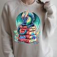 Cute Dragon Books Flower Bookworm Book Lover Raglan Sleeve Sweatshirt Heather Forest Cute Dragon Books Flower Bookworm Book Lover Raglan Sleeve Sweatshirt Heather Forest