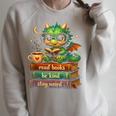 Cute Dragon Read Books Be Kind Stay Weird Fantasy Lovers Raglan Sleeve Sweatshirt Heather Forest Cute Dragon Read Books Be Kind Stay Weird Fantasy Lovers Raglan Sleeve Sweatshirt Heather Forest
