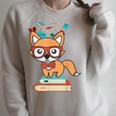 Cute Fox Smart Nerdy 1st Day School Teachers Students Books Raglan Sleeve Sweatshirt Heather Forest Cute Fox Smart Nerdy 1st Day School Teachers Students Books Raglan Sleeve Sweatshirt Heather Forest