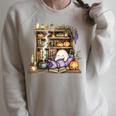 Cute Halloween Bookshelf Premium Tri-Blend Raglan Sleeve Sweatshirt Heather Forest Cute Halloween Bookshelf Premium Tri-Blend Raglan Sleeve Sweatshirt Heather Forest
