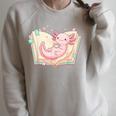 Cute Kawaii Axolotl Book Tea Lover Women Reading Cozy Art Raglan Sleeve Sweatshirt Heather Forest Cute Kawaii Axolotl Book Tea Lover Women Reading Cozy Art Raglan Sleeve Sweatshirt Heather Forest