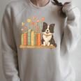 Cute Kawaii Border Collie Dog Books Flowers Raglan Sleeve Sweatshirt Heather Forest Cute Kawaii Border Collie Dog Books Flowers Raglan Sleeve Sweatshirt Heather Forest