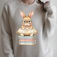 Cute Reading Bunny Easter Books Reader Teacher Girls Women Raglan Sleeve Sweatshirt Heather Forest Cute Reading Bunny Easter Books Reader Teacher Girls Women Raglan Sleeve Sweatshirt Heather Forest