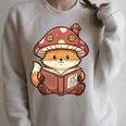 Cute Shiba Inu Mushroom Hat Reading Book Art Raglan Sleeve Sweatshirt Heather Forest Cute Shiba Inu Mushroom Hat Reading Book Art Raglan Sleeve Sweatshirt Heather Forest