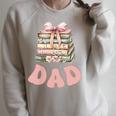 Dad Book First Chapter Birthday Family Matching Party Raglan Sleeve Sweatshirt Heather Forest