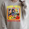 Dark Arts And Crafts Club Retro Witchy Book Cover Raglan Sleeve Sweatshirt Heather Forest Dark Arts And Crafts Club Retro Witchy Book Cover Raglan Sleeve Sweatshirt Heather Forest