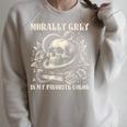 Dark Romance Book Villain Morally Grey Is My Favorite Color Raglan Sleeve Sweatshirt Heather Forest Dark Romance Book Villain Morally Grey Is My Favorite Color Raglan Sleeve Sweatshirt Heather Forest