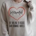 Dark Romance Lover Women Introvert Antisocial Book Club Raglan Sleeve Sweatshirt Heather Forest Dark Romance Lover Women Introvert Antisocial Book Club Raglan Sleeve Sweatshirt Heather Forest