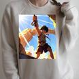 David And Goliath Bible Book Samuel King David Anime Manga Raglan Sleeve Sweatshirt Heather Forest David And Goliath Bible Book Samuel King David Anime Manga Raglan Sleeve Sweatshirt Heather Forest