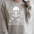 Death By TBR Reading Book Lover Bookworm Bibliophile Reader Raglan Sleeve Sweatshirt Heather Forest