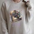 Death By TBR So Many Books Bookish Bookworm Raglan Sleeve Sweatshirt Heather Forest