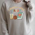 I Deserve A Little Treat Coffee Cookie Snack Book Romance Raglan Sleeve Sweatshirt Heather Forest I Deserve A Little Treat Coffee Cookie Snack Book Romance Raglan Sleeve Sweatshirt Heather Forest