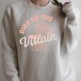 Dibs On The Villain Dark Romance Books Women Smutty Merch Raglan Sleeve Sweatshirt Heather Forest