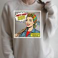Dirty Hoes Garden Society Comic Book Style Women Raglan Sleeve Sweatshirt Heather Forest