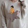 Disney The Jungle Book Mowgli And Baloo Chillin Raglan Sleeve Sweatshirt Heather Forest Disney The Jungle Book Mowgli And Baloo Chillin Raglan Sleeve Sweatshirt Heather Forest