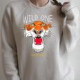 Disney The Jungle Book Shere Khan Wild One Big Face Poster Raglan Sleeve Sweatshirt Heather Forest