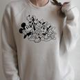 Disney Mickey And Friends Coloring Book Raglan Sleeve Sweatshirt Heather Forest