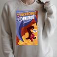 Disney Pixar The Incredibles Omnidroid Comic Book Cover Raglan Sleeve Sweatshirt Heather Forest Disney Pixar The Incredibles Omnidroid Comic Book Cover Raglan Sleeve Sweatshirt Heather Forest