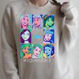 Disney Princess Comic Book Artwork SquadGoals Raglan Sleeve Sweatshirt Heather Forest
