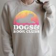 Dogs And Book Clubs Or Women's Dog And Book Club Raglan Sleeve Sweatshirt Heather Forest