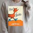Dr Seuss Fox In Socks Book Cover Raglan Sleeve Sweatshirt Heather Forest