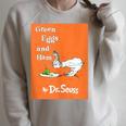Dr Seuss Green Eggs And Ham Book Cover Raglan Sleeve Sweatshirt Heather Forest Dr Seuss Green Eggs And Ham Book Cover Raglan Sleeve Sweatshirt Heather Forest