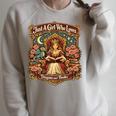 Dragon Reading Book Outfit Girls Dress Fantasy Reader Raglan Sleeve Sweatshirt Heather Forest