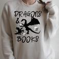 Dragons & Books Reading Raglan Sleeve Sweatshirt Heather Forest