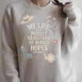 Dramatic Book Lover Quote Raglan Sleeve Sweatshirt Heather Forest