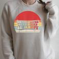 Drink Coffee Read Books Be Happy Retro Vintage Sunset Raglan Sleeve Sweatshirt Heather Forest