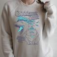 Dungeon Crawler Carl Princess Donut And Mongo Drawing Book Raglan Sleeve Sweatshirt Heather Forest Dungeon Crawler Carl Princess Donut And Mongo Drawing Book Raglan Sleeve Sweatshirt Heather Forest