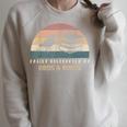 Easily Distracted By Birds & Books Retro Birding Bird Raglan Sleeve Sweatshirt Heather Forest
