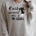 Easily Distracted Cats And Books Funny Book Lover Cat Gifts Women Raglan Sleeve Sweatshirt Heather Forest Easily Distracted Cats And Books Funny Book Lover Cat Gifts Women Raglan Sleeve Sweatshirt Heather Forest