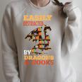 Easily Distracted By Dragons And Books Dragon Lover Mythical Raglan Sleeve Sweatshirt Heather Forest Easily Distracted By Dragons And Books Dragon Lover Mythical Raglan Sleeve Sweatshirt Heather Forest