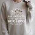 Easily Distracted By Music And Books Raglan Sleeve Sweatshirt Heather Forest Easily Distracted By Music And Books Raglan Sleeve Sweatshirt Heather Forest