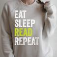 Eat Sleep Read Repeat Book Reader Bookworm Raglan Sleeve Sweatshirt Heather Forest Eat Sleep Read Repeat Book Reader Bookworm Raglan Sleeve Sweatshirt Heather Forest