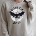 Edgar Allan Poe Nevermore The Raven Quote Literary Book Raglan Sleeve Sweatshirt Heather Forest Edgar Allan Poe Nevermore The Raven Quote Literary Book Raglan Sleeve Sweatshirt Heather Forest