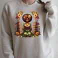 Educated Melanin Queen Afro Women Reading Book History Raglan Sleeve Sweatshirt Heather Forest
