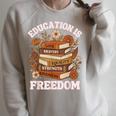 Education Is Freedom History Month Book Black Teacher Raglan Sleeve Sweatshirt Heather Forest Education Is Freedom History Month Book Black Teacher Raglan Sleeve Sweatshirt Heather Forest