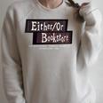 EitherOr Bookstore Raglan Sleeve Sweatshirt Heather Forest