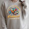 Emotionally Attached To Fictional Characters Book Reading Raglan Sleeve Sweatshirt Heather Forest
