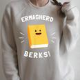 Ermagherd Berks Ermahgerd Meme Books T-Shirt Raglan Sleeve Sweatshirt Heather Forest