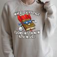 Every Page a New Adventure Book Lover Raglan Sleeve Sweatshirt Heather Forest Every Page a New Adventure Book Lover Raglan Sleeve Sweatshirt Heather Forest