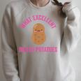 What Excellent Boiled Potatoes Literature Book Kawaii Potato Raglan Sleeve Sweatshirt Heather Forest What Excellent Boiled Potatoes Literature Book Kawaii Potato Raglan Sleeve Sweatshirt Heather Forest