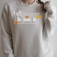 Fall For a Great Book Science Of Reading Premium Tri-Blend Raglan Sleeve Sweatshirt Heather Forest