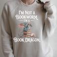 Fantasy Book Club Fun Quote Novelty Romance Reader Raglan Sleeve Sweatshirt Heather Forest